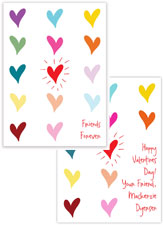 Valentine's Day Exchange Cards by Little Lamb Designs (Forever Hearts)